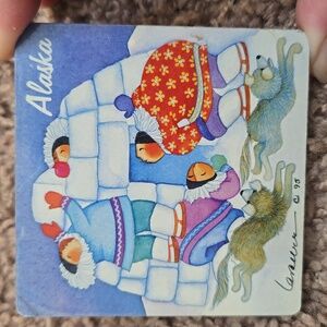 ✔️FREE WITH ANY PURCHASE Alaska Igloo Wooden Magnet